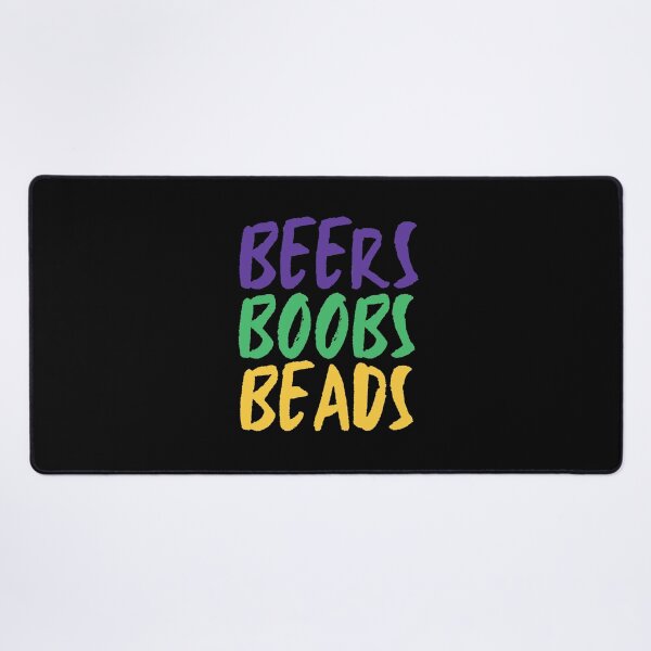 Item preview, Beers Boobs Beads | Funny Mardi Gras quotes designed and sold by HROC.