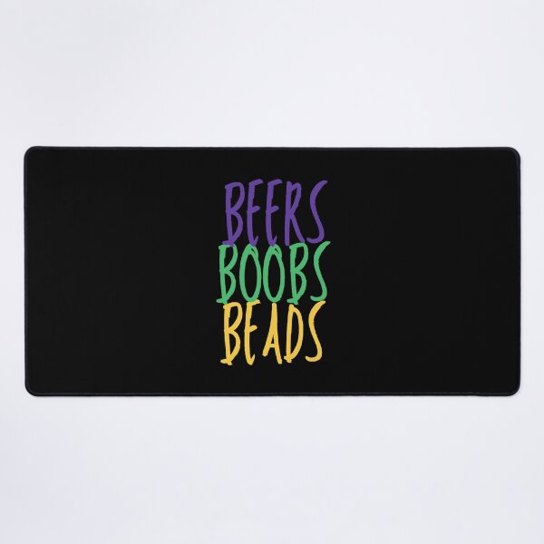 Item preview, Beers Boobs Beads | Funny Mardi Gras quotes designed and sold by HROC.