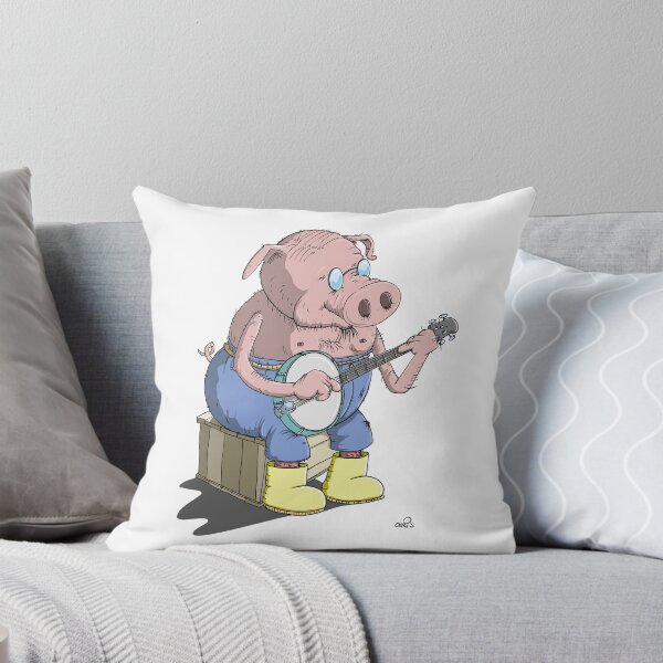 Item preview, The hillbilly pig is playing banjo designed and sold by chrisbears.