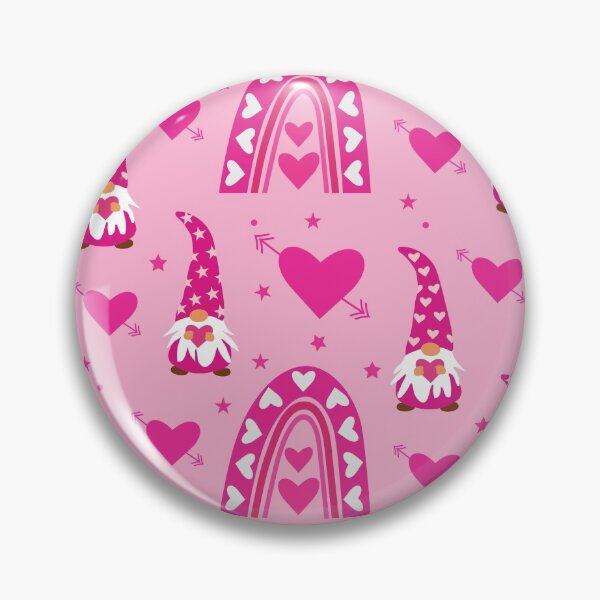 Item preview,  Valentine pink boho rainbow with gnomes and hearts pattern   designed and sold by Yasminepatterns .