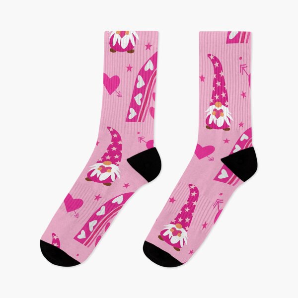 Item preview,  Valentine pink boho rainbow with gnomes and hearts pattern   designed and sold by Yasminepatterns .