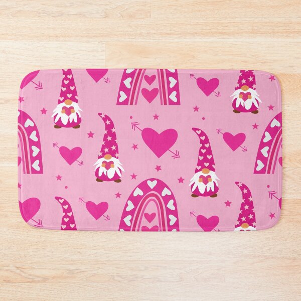 Item preview,  Valentine pink boho rainbow with gnomes and hearts pattern   designed and sold by Yasminepatterns .