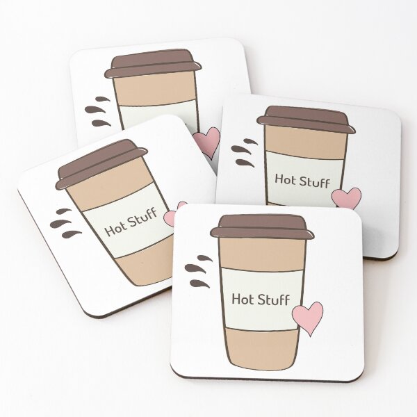 Item preview, Coffee Hot Stuff Heart designed and sold by istoriadesign.