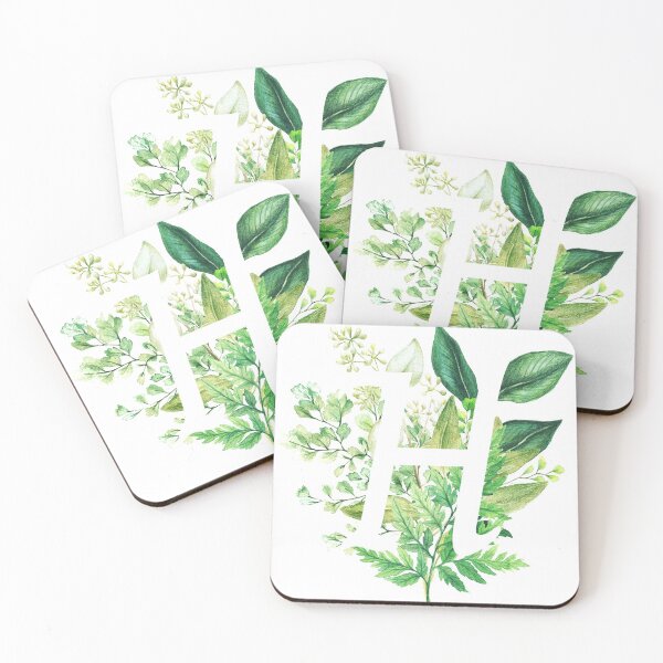 Artikelvorschau, Botanisches Monogramm - Anfangsbuchstabe H entworfen und verkauft von Naturalist Prints.