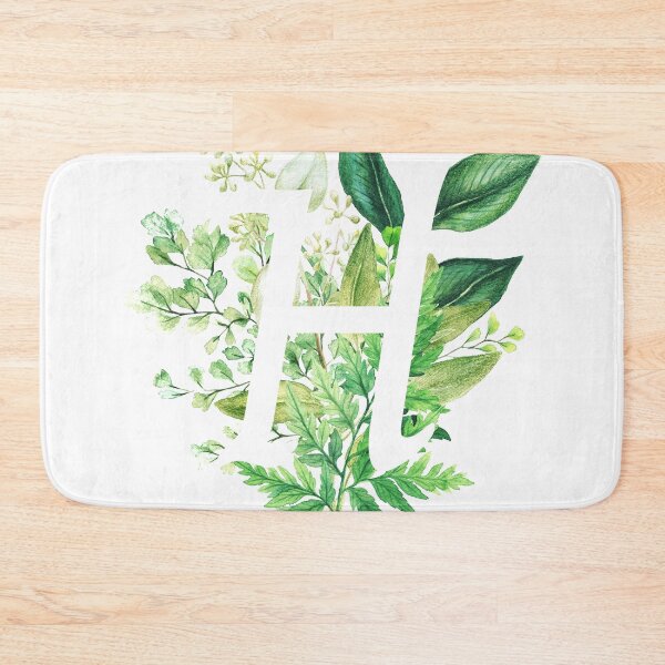 Item preview, Botanical Monogram - Letter H Initial designed and sold by Naturalist Prints.