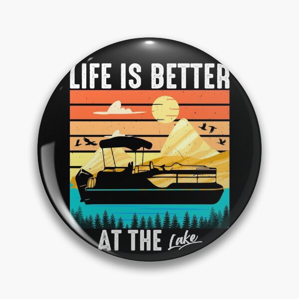 Item preview, Life Is Better At The Lake Funny Lake Pontoon Boating Lovers designed and sold by CREATIVE-TEE.