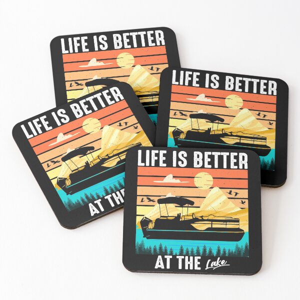 Item preview, Life Is Better At The Lake Funny Lake Pontoon Boating Lovers designed and sold by CREATIVE-TEE.