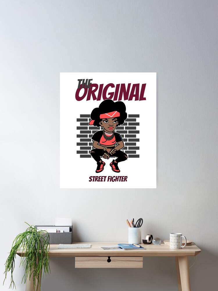 The Original Street fighter hip hop girls streetwear Sticker for Sale by  deluxis