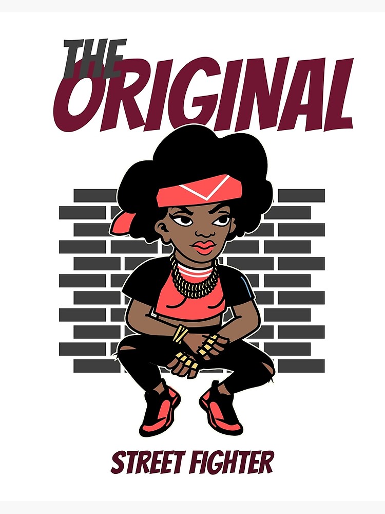 The Original Street fighter hip hop girls streetwear | Art Board Print