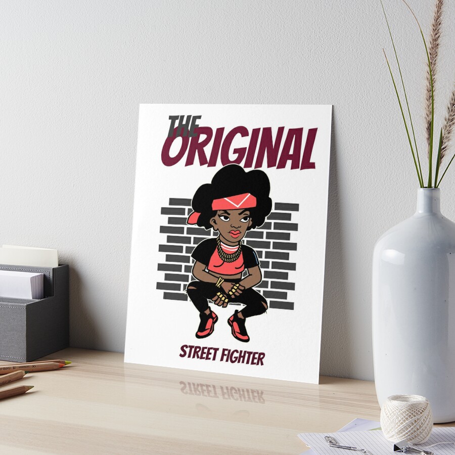 The Original Street fighter hip hop girls streetwear | Art Board Print