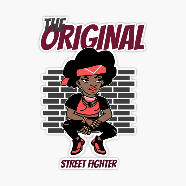 The Original Street fighter hip hop girls streetwear Sticker for Sale by  deluxis