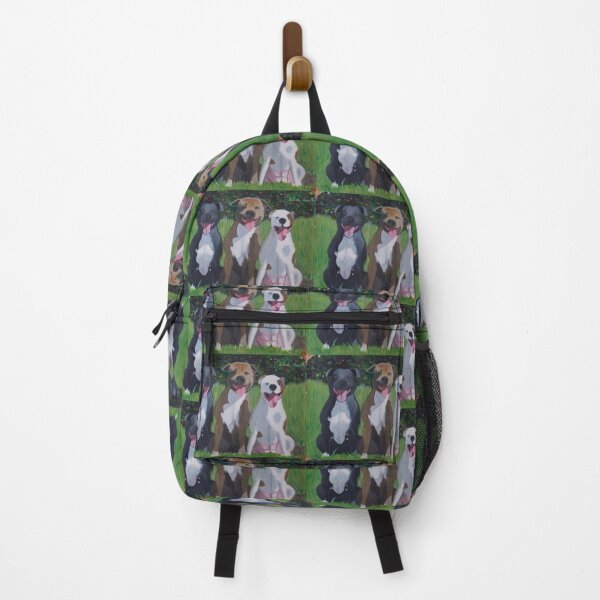 Item preview, Staffie sisters sitting in a row designed and sold by Rebekah Gavra.