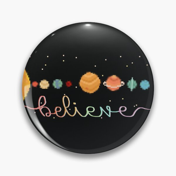 Artikelvorschau, Sonnensystem Pixelart Believe entworfen und verkauft von AlessaNeko.