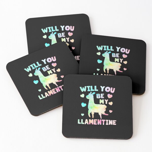 Item preview, Will You Be My Llamentine - Valentines day Llamas  designed and sold by OODHA.