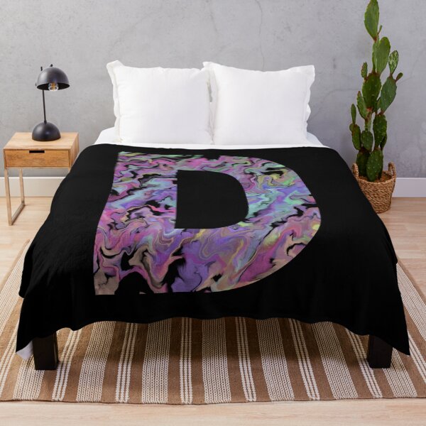 Item preview, Letter D Sticker; Acrylic Pour Effect Pattern designed and sold by WoollyOrbit2000.