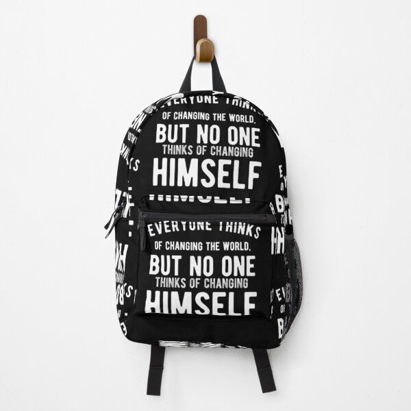 Item preview, Everyone thinks of changing the world, but no one thinks of changing himself - Motivational Quotes designed and sold by Delandor.