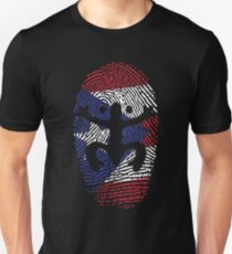 Coqui Puerto Rico Flag Identity Finger Print Unisex T-Shirt