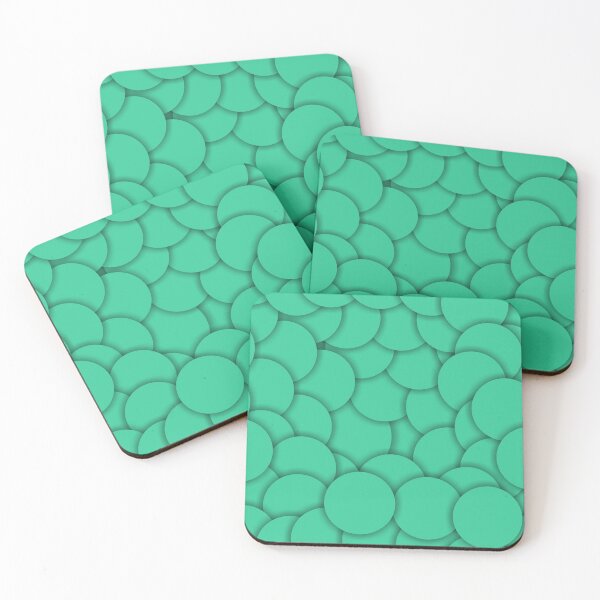 Item preview, Bluish Green Circle Disc Pattern designed and sold by Ravex  Graphix.