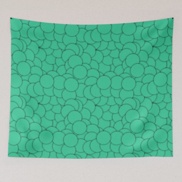 Item preview, Bluish Green Circle Disc Pattern designed and sold by Ravex  Graphix.