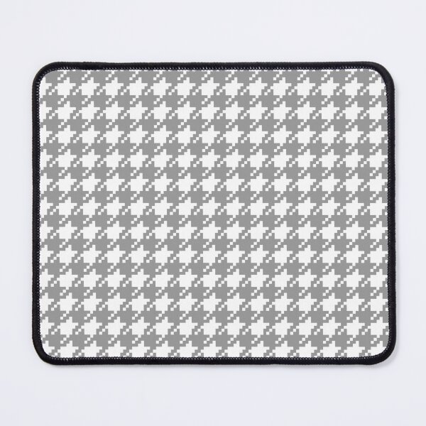 Item preview, Houndstooth abstract geometric pattern, grey broken checks designed and sold by iclipart.