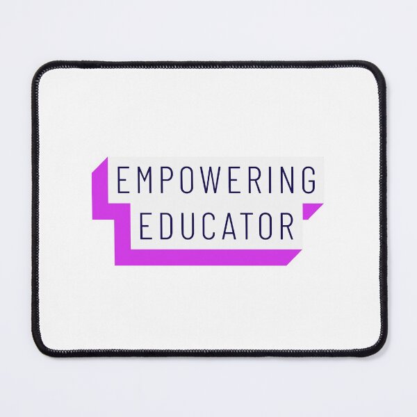 Item preview, Empowering Educator Pink Fuschia Purple Mininalist Teacher Museum Education designed and sold by InterpreTees.