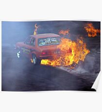 Burning Rubber Poster