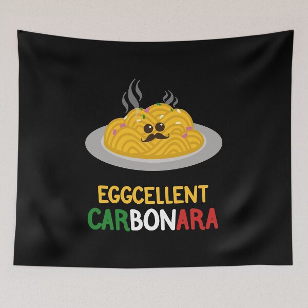 Item preview, Eggcellent Carbonara Pasta | Gift Ideas | Italian Food Puns designed and sold by Fluffy-Vectors.