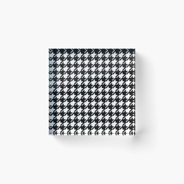 Item preview, Houndstooth abstract geometric pattern, black broken checks  designed and sold by iclipart.