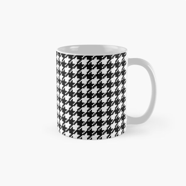 Item preview, Houndstooth abstract geometric pattern, black broken checks  designed and sold by iclipart.