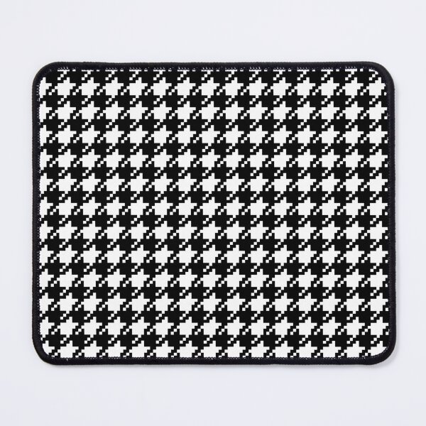 Item preview, Houndstooth abstract geometric pattern, black broken checks designed and sold by iclipart.