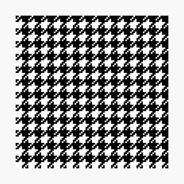 Item preview, Houndstooth abstract geometric pattern, black broken checks  designed and sold by iclipart.