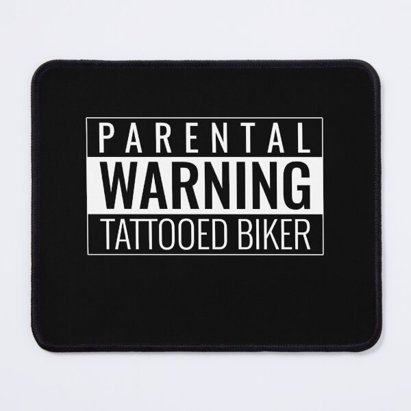 Item preview, Funny Badass Motorcycle Owner T-Shirt, Parental Warning Tattooed Biker Graphic designed and sold by GO SHIRT-TEE.