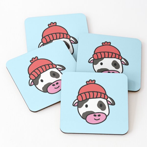 Item preview, Linda vaca lechera de dibujos animados con un sombrero de lana designed and sold by Captain-Jackson.