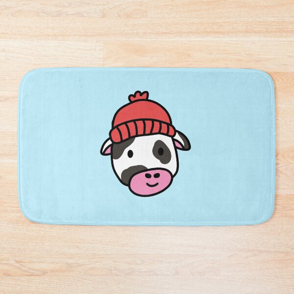 Item preview, Cute cartoon dairy cow wearing a wooly hat designed and sold by Captain-Jackson.
