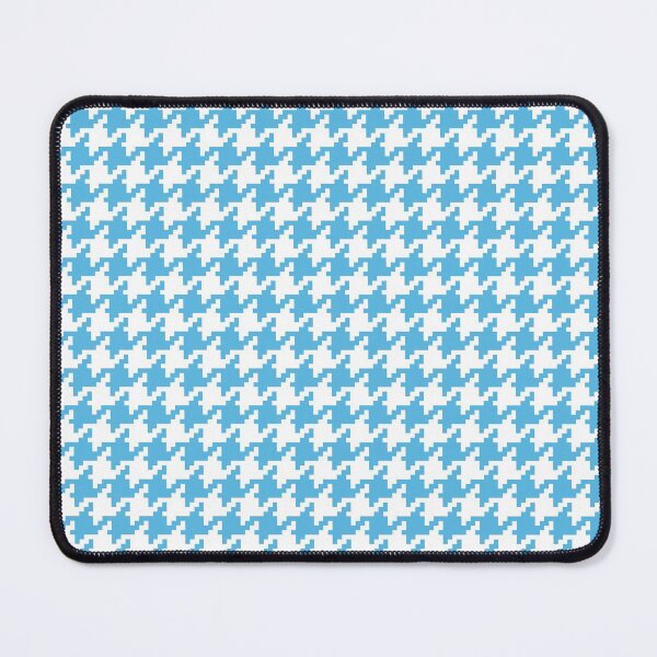 Item preview, Houndstooth abstract geometric pattern, blue broken checks designed and sold by iclipart.