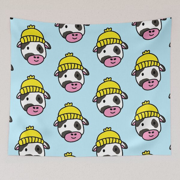 Item preview, Linda vaca lechera de dibujos animados con un sombrero de lana designed and sold by Captain-Jackson.