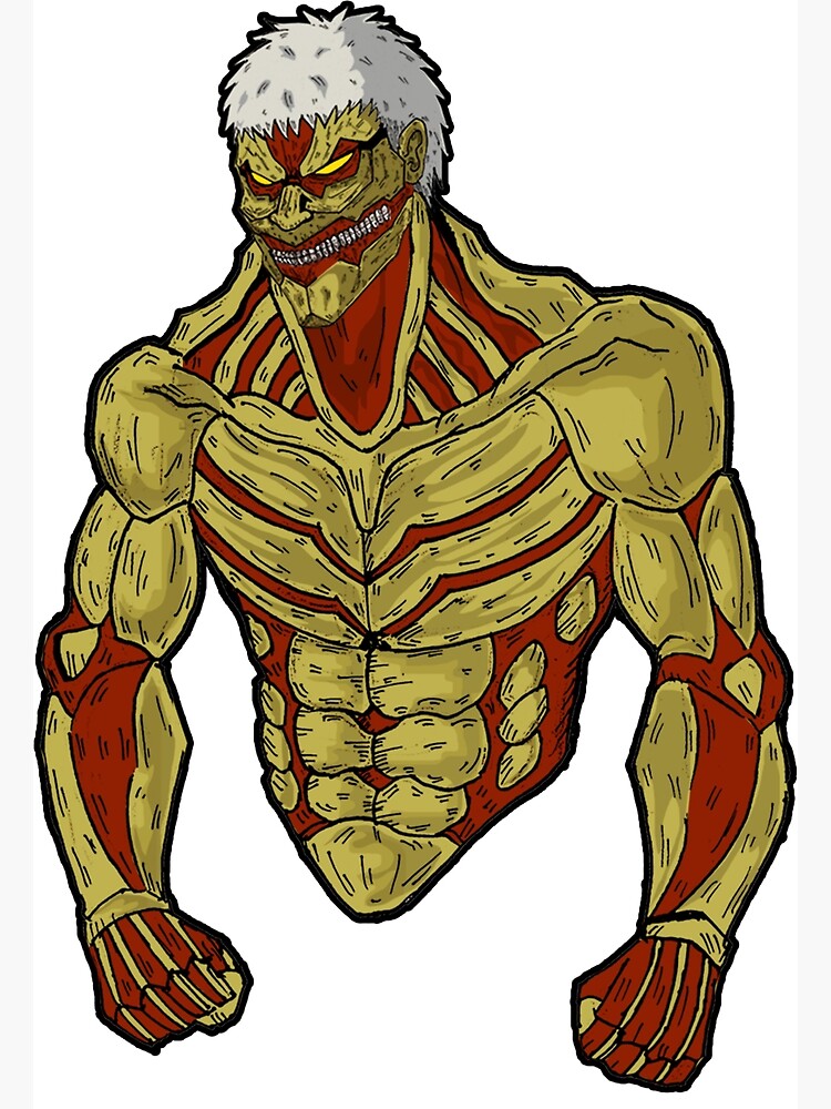 "Armored Titan Attack on Titan" Poster for Sale by bamsdesign07 Redbubble