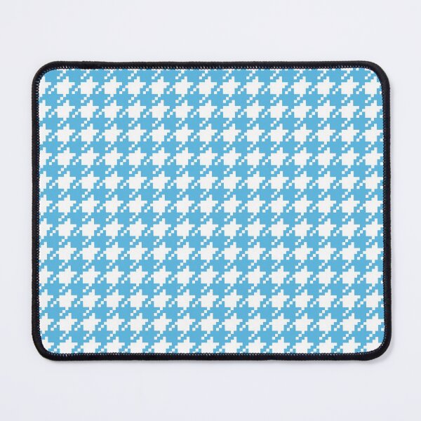 Item preview, Houndstooth abstract geometric pattern, blue broken checks designed and sold by iclipart.