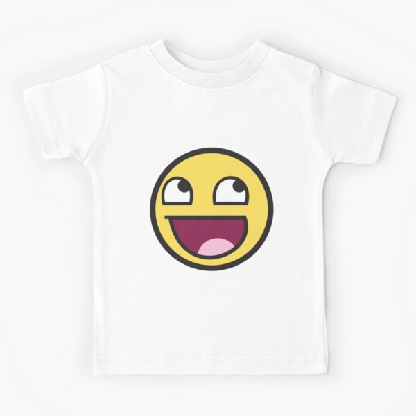 Epic Smiley Kids T Shirts Redbubble - memes piggy rageface sticker funny roblox t shirts free