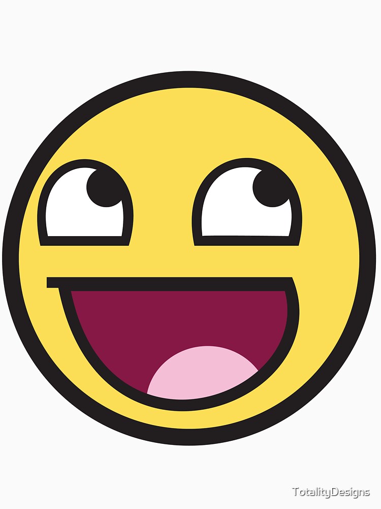 Awesome Face Funny Meme Smiley Emoticon | Kids T-Shirt