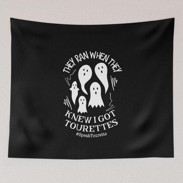 Item preview, They Ran When They Knew I Got Tourettes - Tourette Syndrome Awareness designed and sold by MJDezigns.