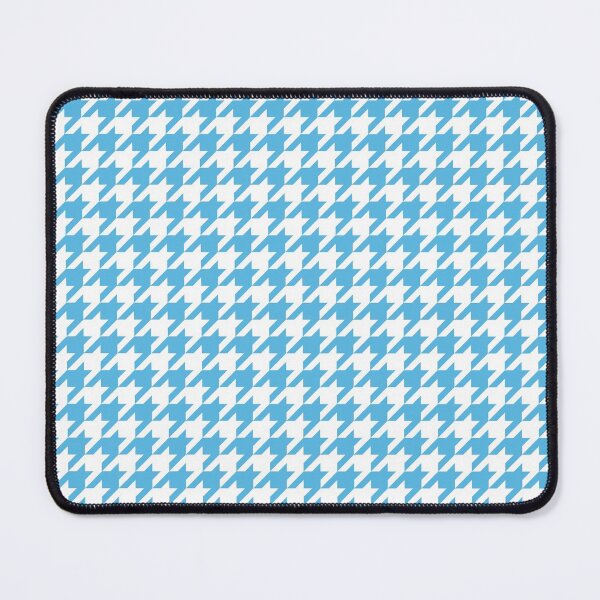 Item preview, Houndstooth abstract geometric pattern, blue broken checks designed and sold by iclipart.
