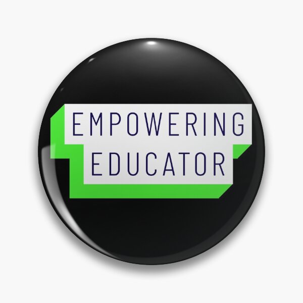 Item preview, Empowering Educator Lime Green Black Mininalist Teacher Museum Education designed and sold by InterpreTees.