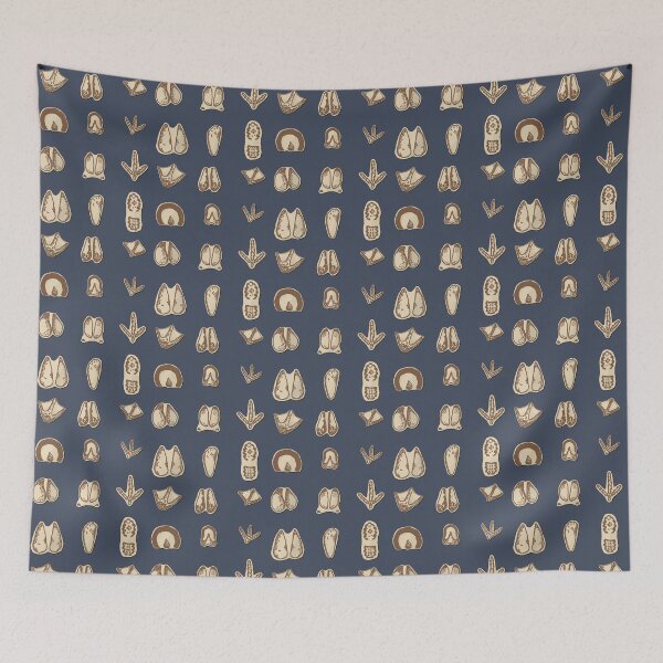 Item preview, Heritage Livestock Tracks on Indigo designed and sold by LochNestFarm.