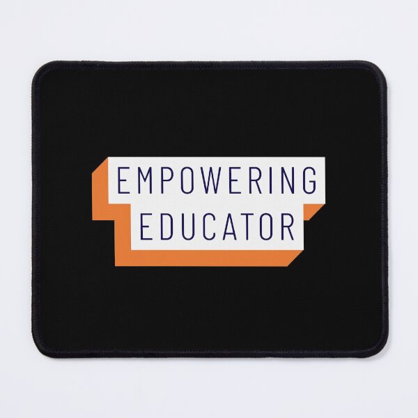 Item preview, Empowering Educator Orange White Black Mininalist Teacher Museum Education designed and sold by InterpreTees.