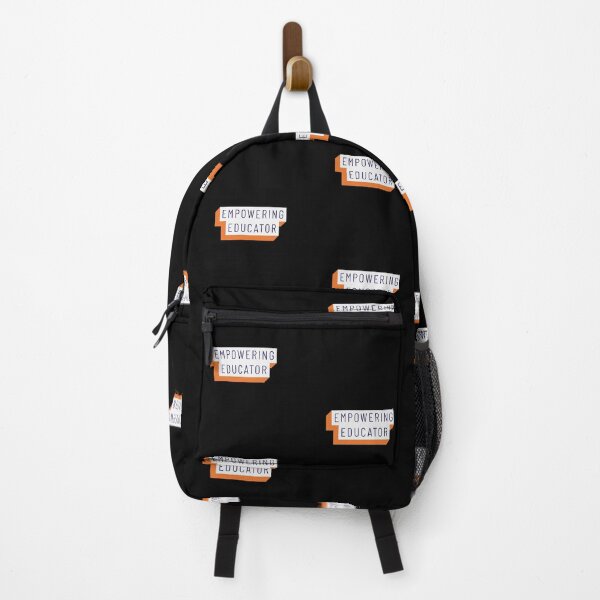Item preview, Empowering Educator Orange White Black Mininalist Teacher Museum Education designed and sold by InterpreTees.