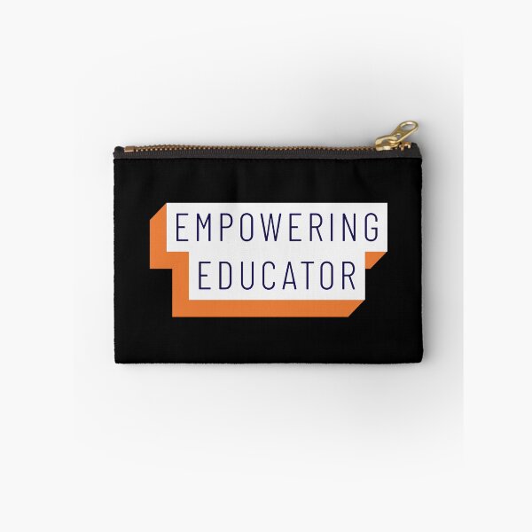 Item preview, Empowering Educator Orange White Black Mininalist Teacher Museum Education designed and sold by InterpreTees.