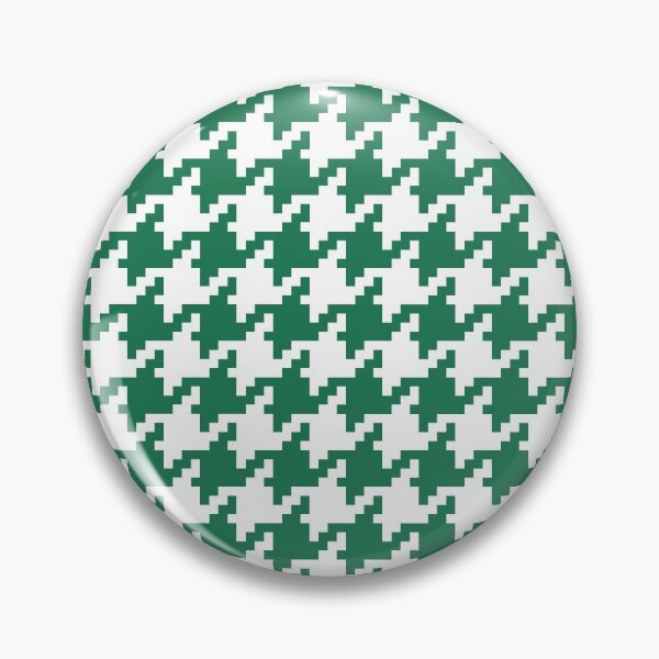 Item preview, Houndstooth abstract geometric pattern, green broken checks  designed and sold by iclipart.