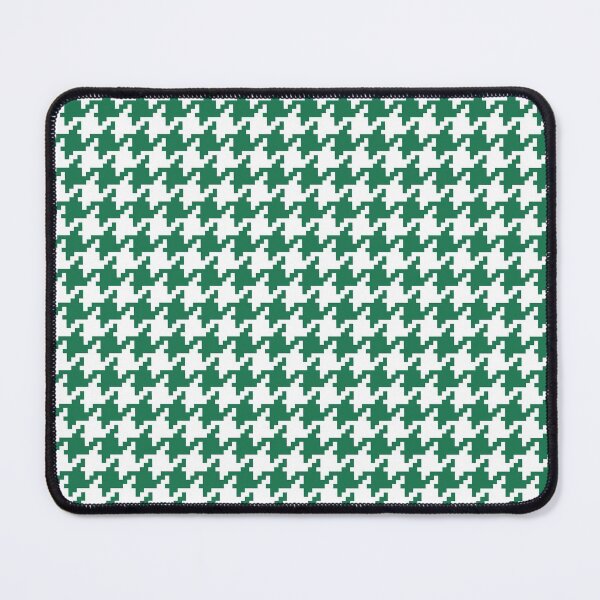Item preview, Houndstooth abstract geometric pattern, green broken checks  designed and sold by iclipart.