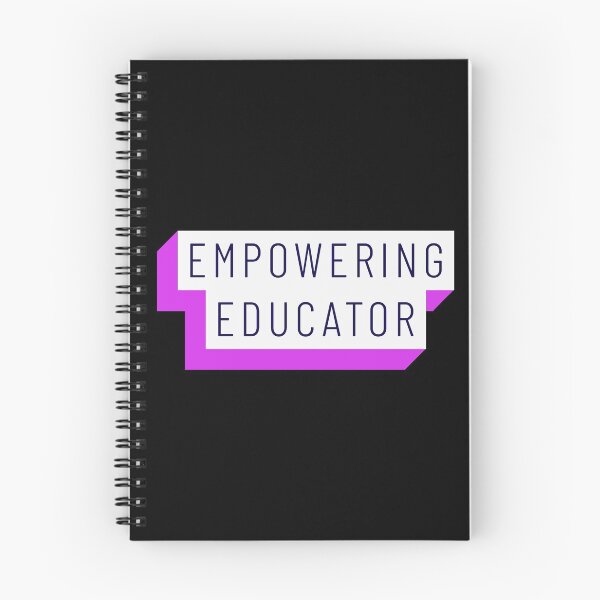 Item preview, Empowering Educator Pink Fuschia Purple Black Mininalist Teacher Museum Education designed and sold by InterpreTees.